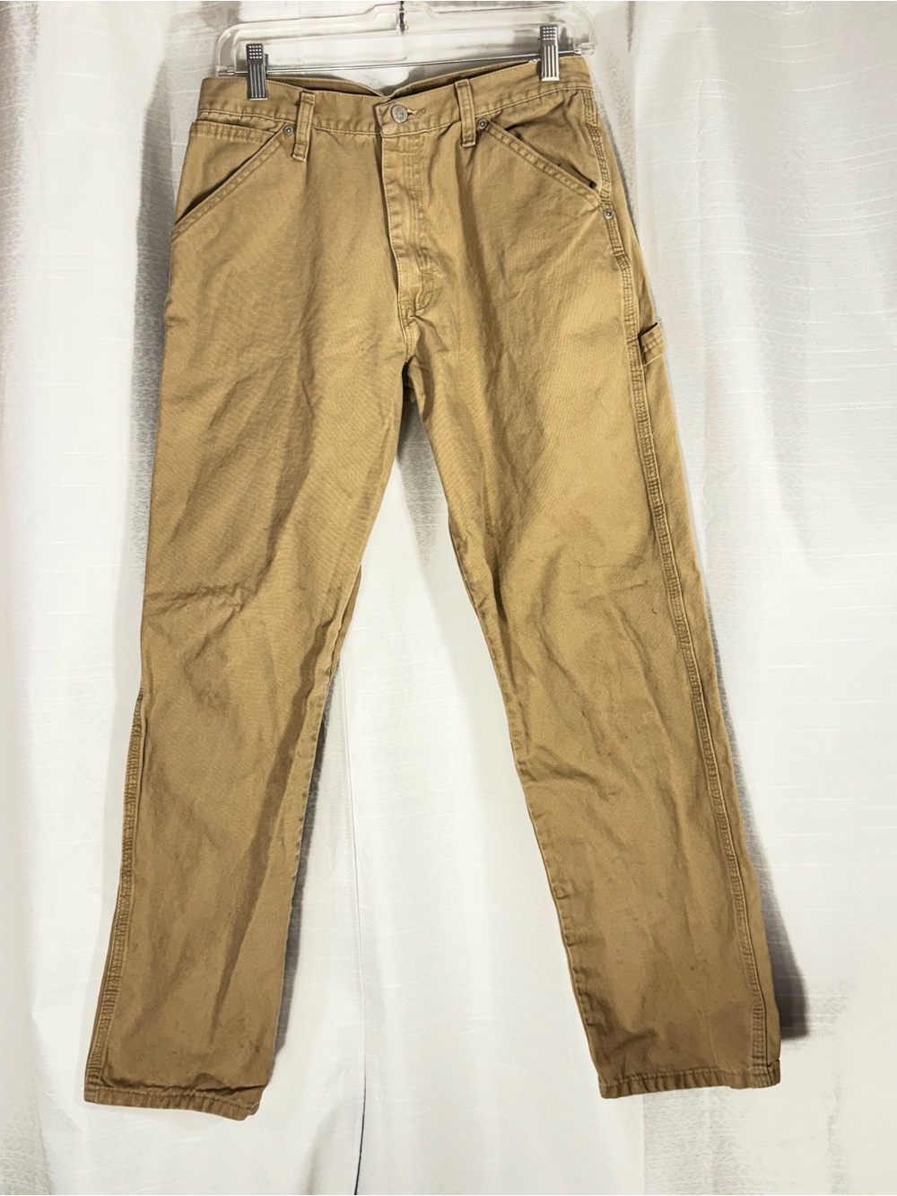 Wrangler 30x32 Men's Work Pants - Tan Carpenter Style